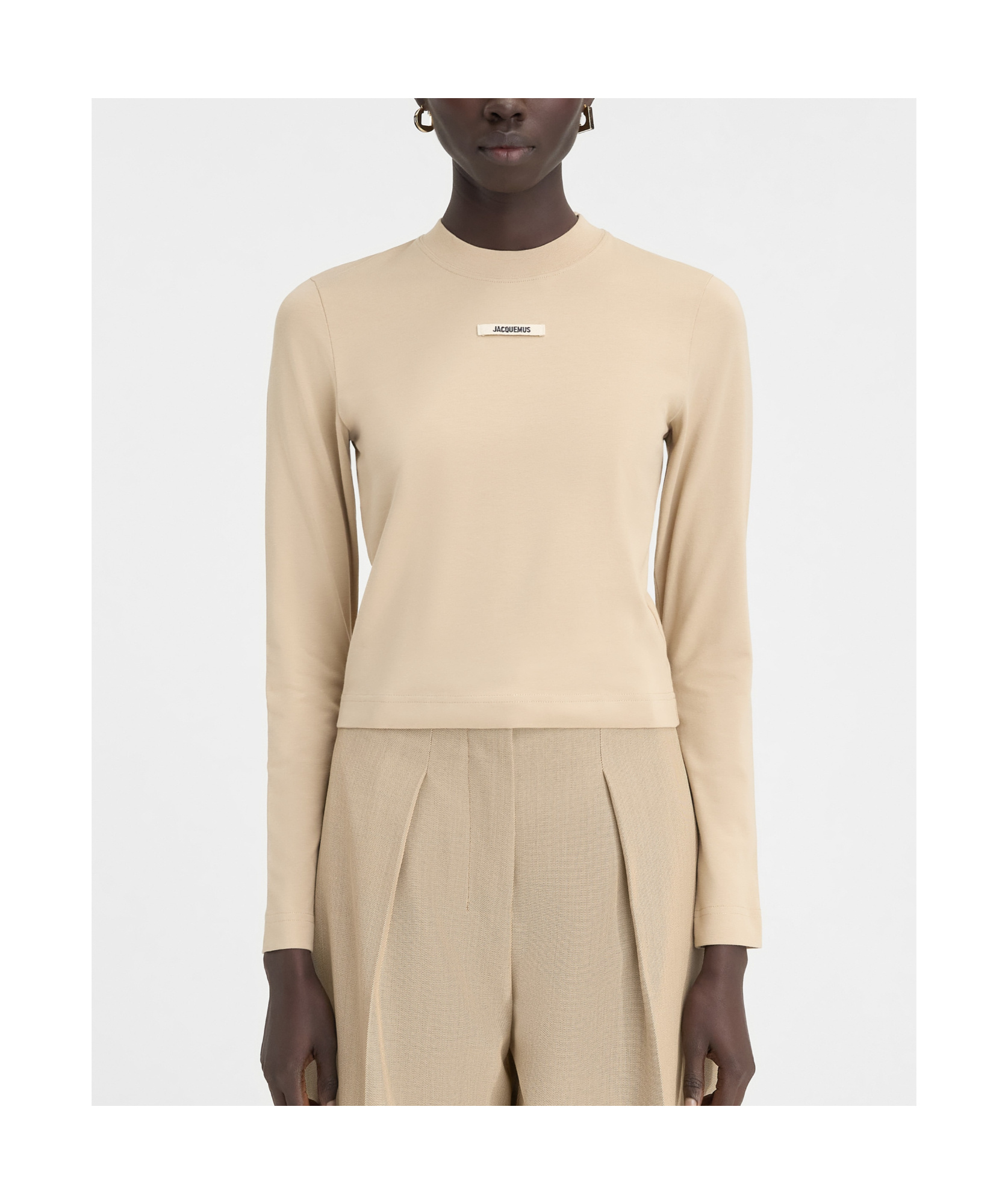 Jacquemus Le Gros Grain T-shirt In Neutral