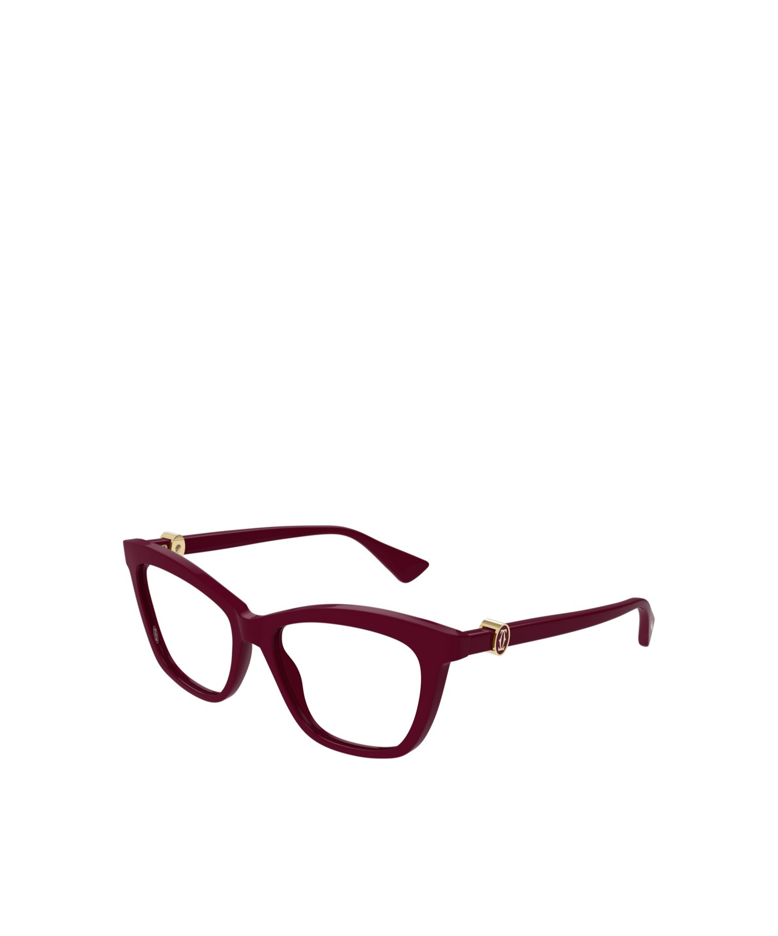 Shop Cartier Cat-eye Frame Glasses In Brown