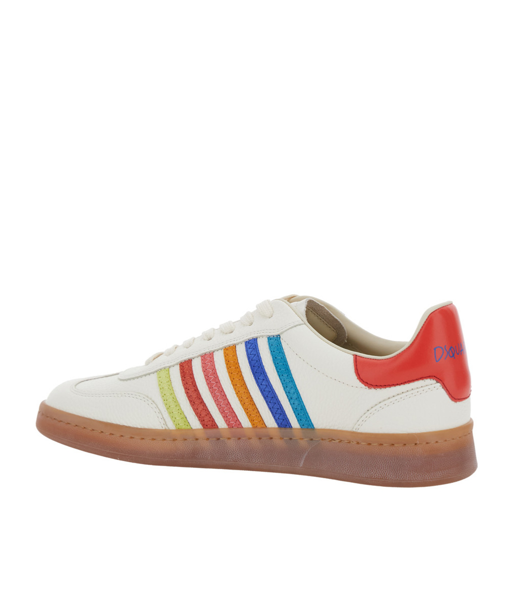 Shop Dsquared2 Boxer Sneakers In White