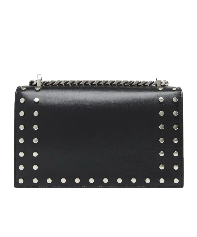Alexander Mcqueen Jewelled Satchel Mit Nietenverzierung Für Damen In Schwarz In Black