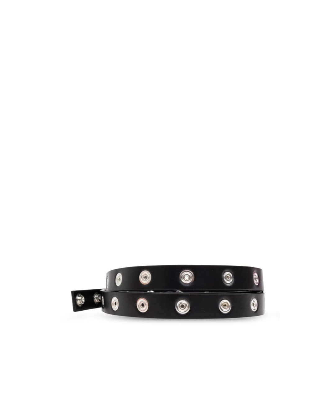 Attico The  Press-stud Embellished Belt In Black