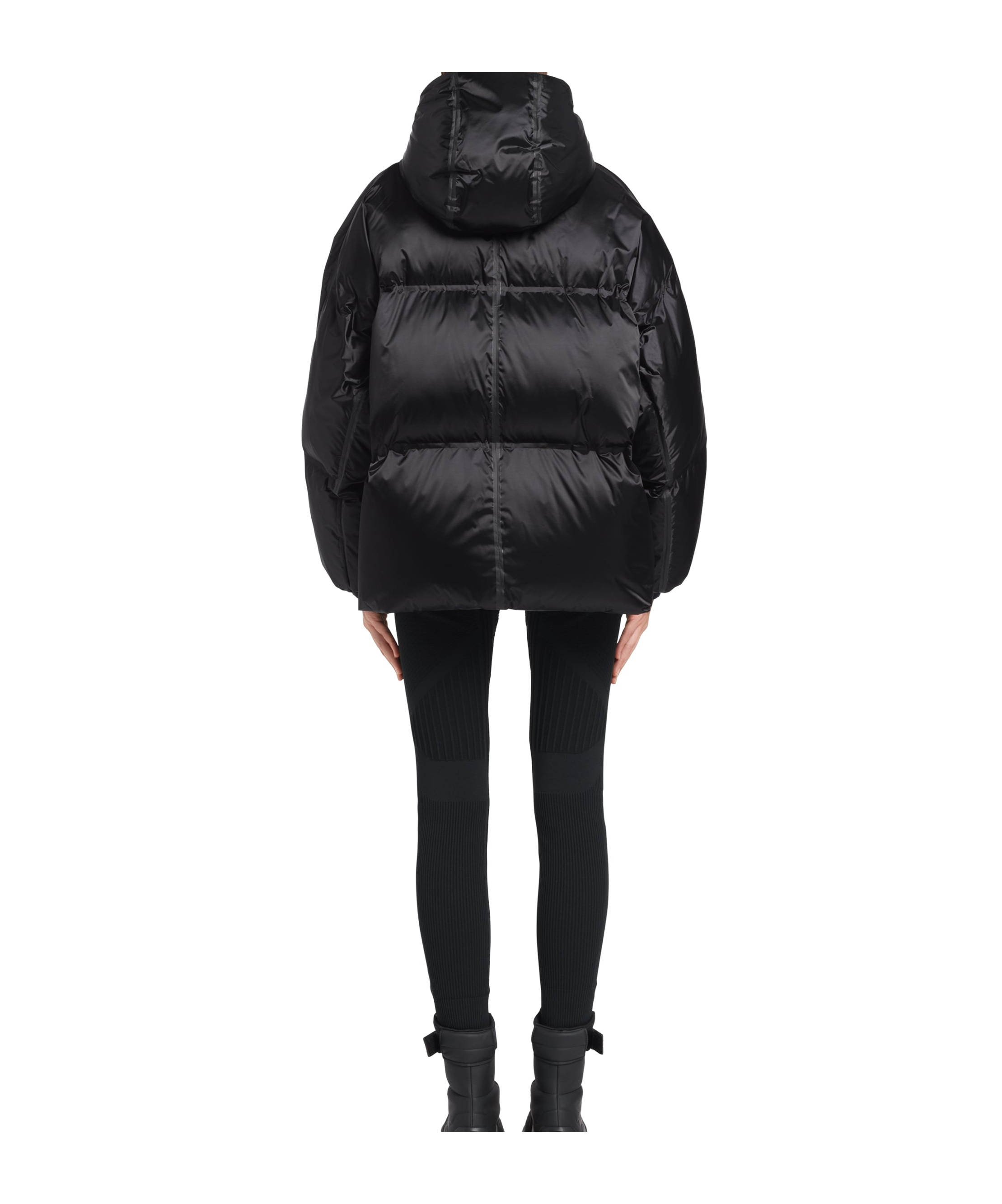 PRADA OVERSIZED TECHNICAL NYLON DOWN JACKET