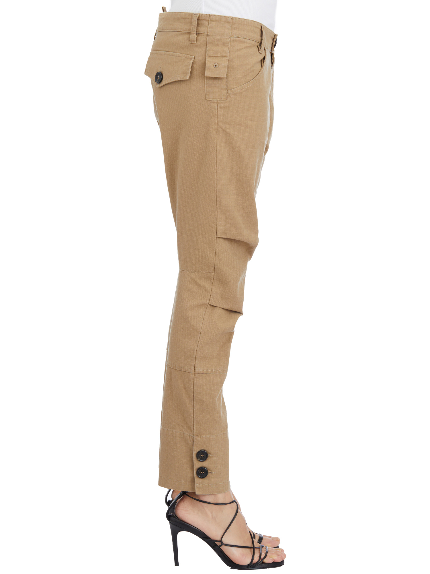 Dsquared2 Ranger Cotton Trousers In Brown