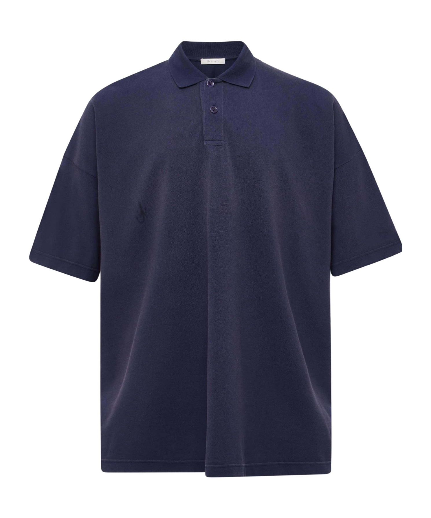 Shop Jw Anderson Anchor-print Polo Shirt In Black