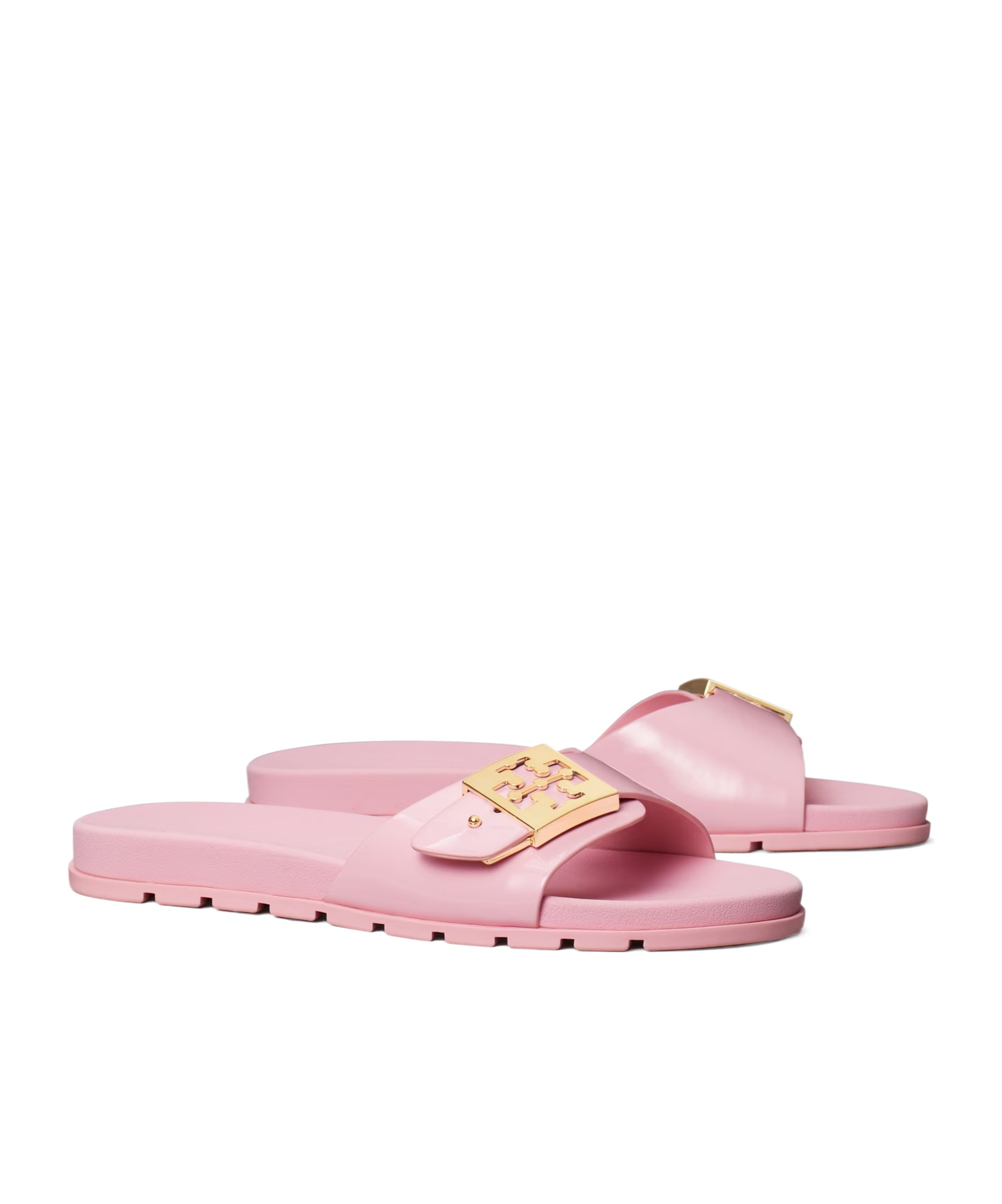 Tory Burch Buckle Slide In Pink