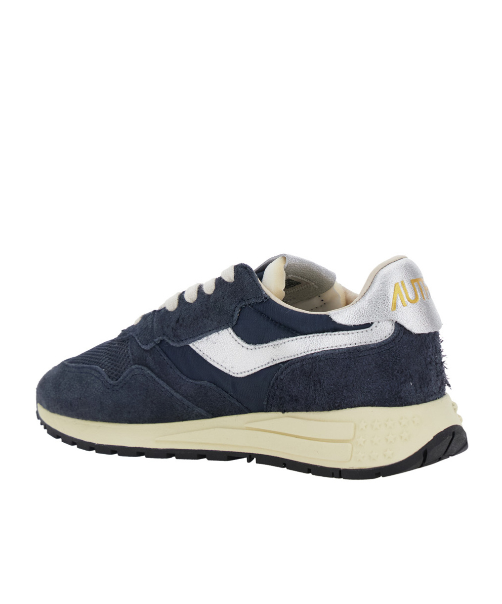 Autry Reelwind Blue Low Top Sneakers With Logo Patch On Tongue And Side And Logo Lettering On The Heel In