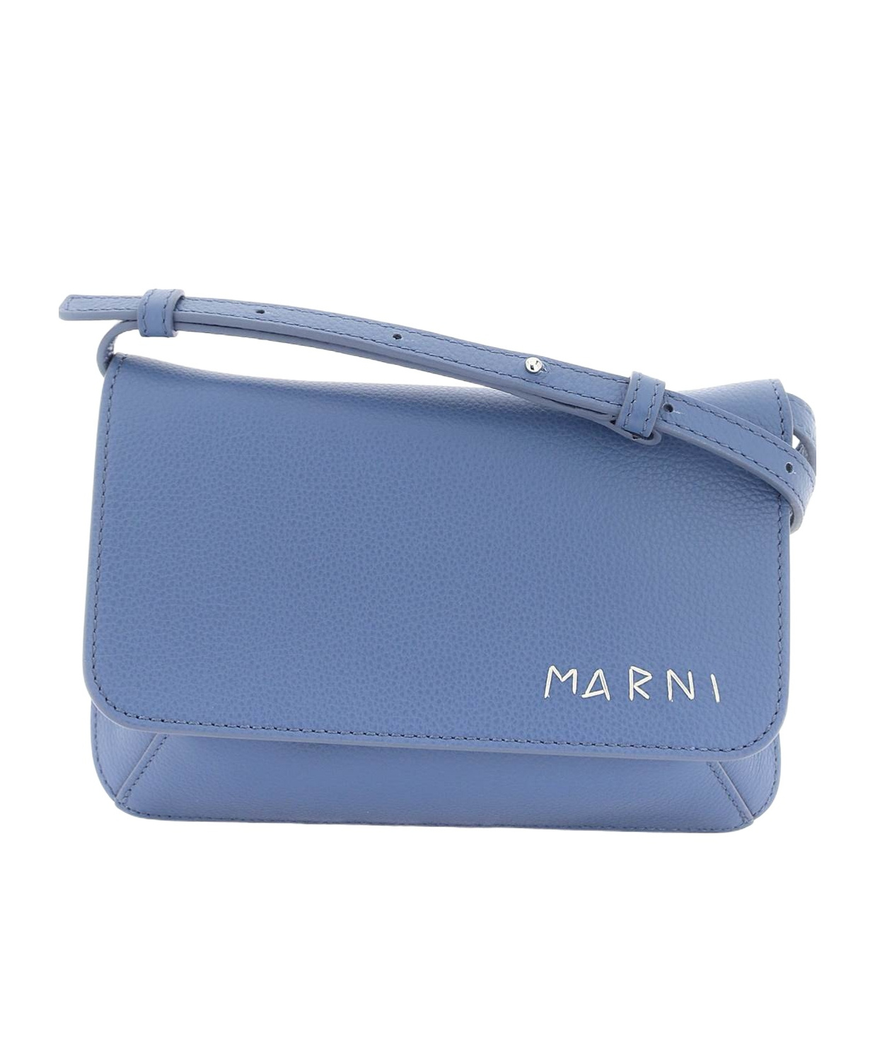 Marni Logo-embroidered Leather Belt Bag