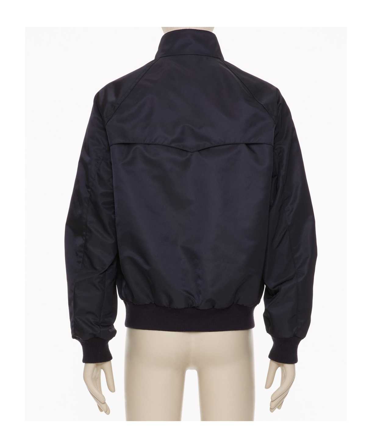 Valentino Nylon Bomber With Leather Patch And Vlogo Detail In Black