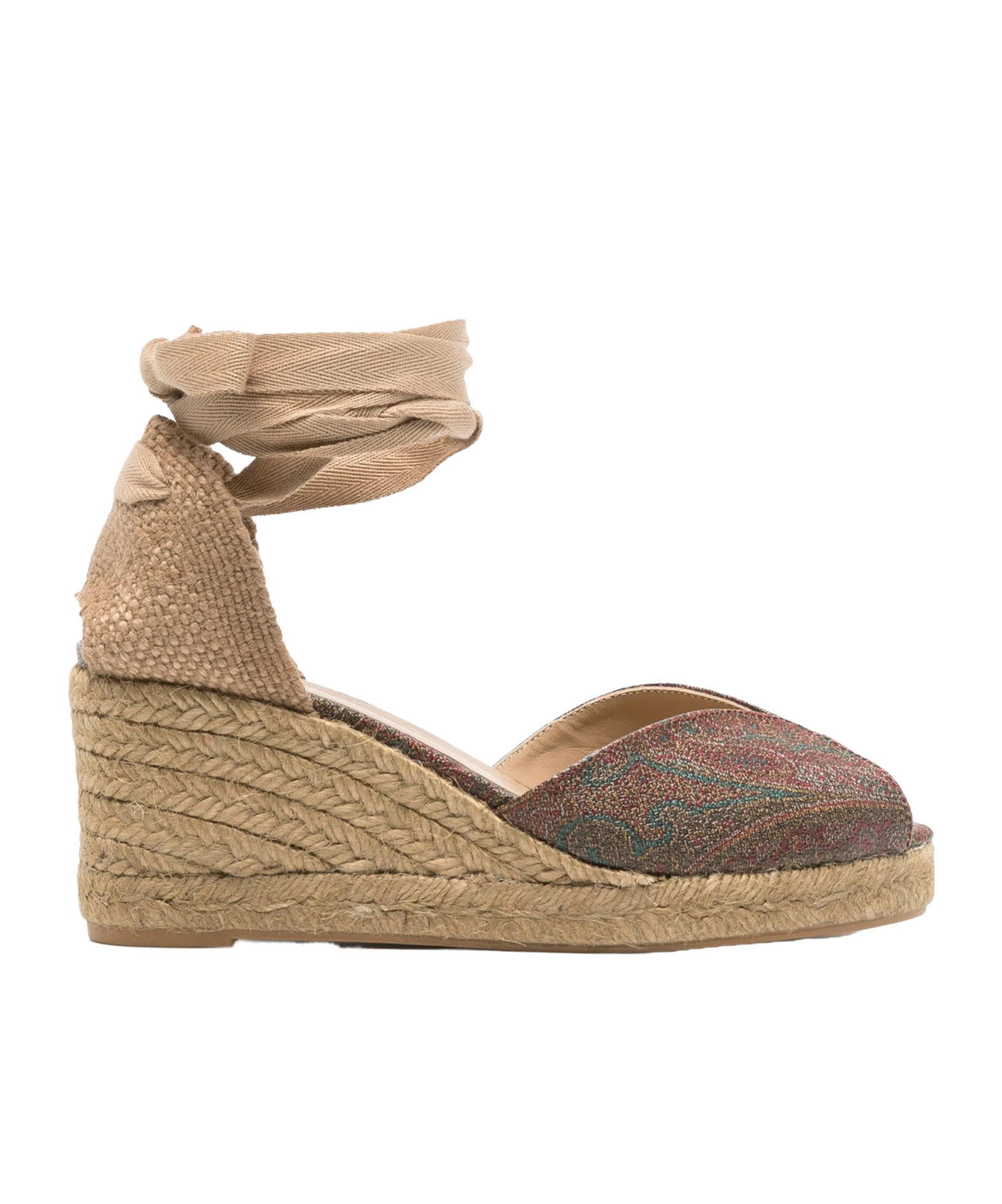 Castaã±er X Etro 70mm Bilina Espadrilles In Brown