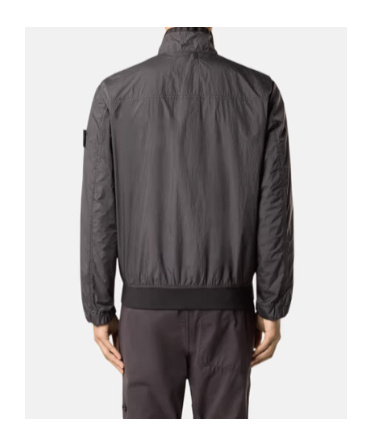 Stone Island Long-sleeved Casual Jacket In Gray