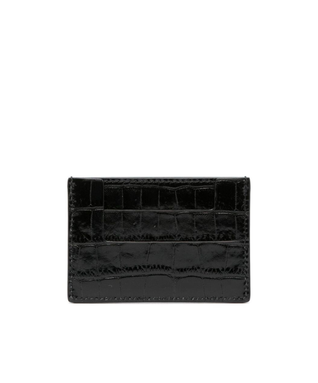 TOM FORD LOGO-PLAQUE LEATHER CARDHOLDER