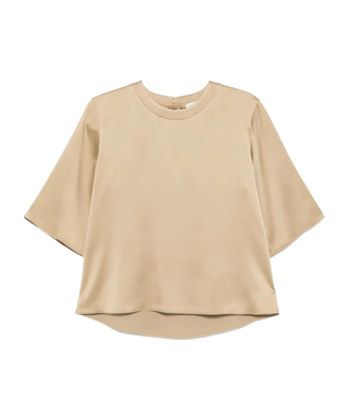 Forte Forte Satin Blouse In Neutral