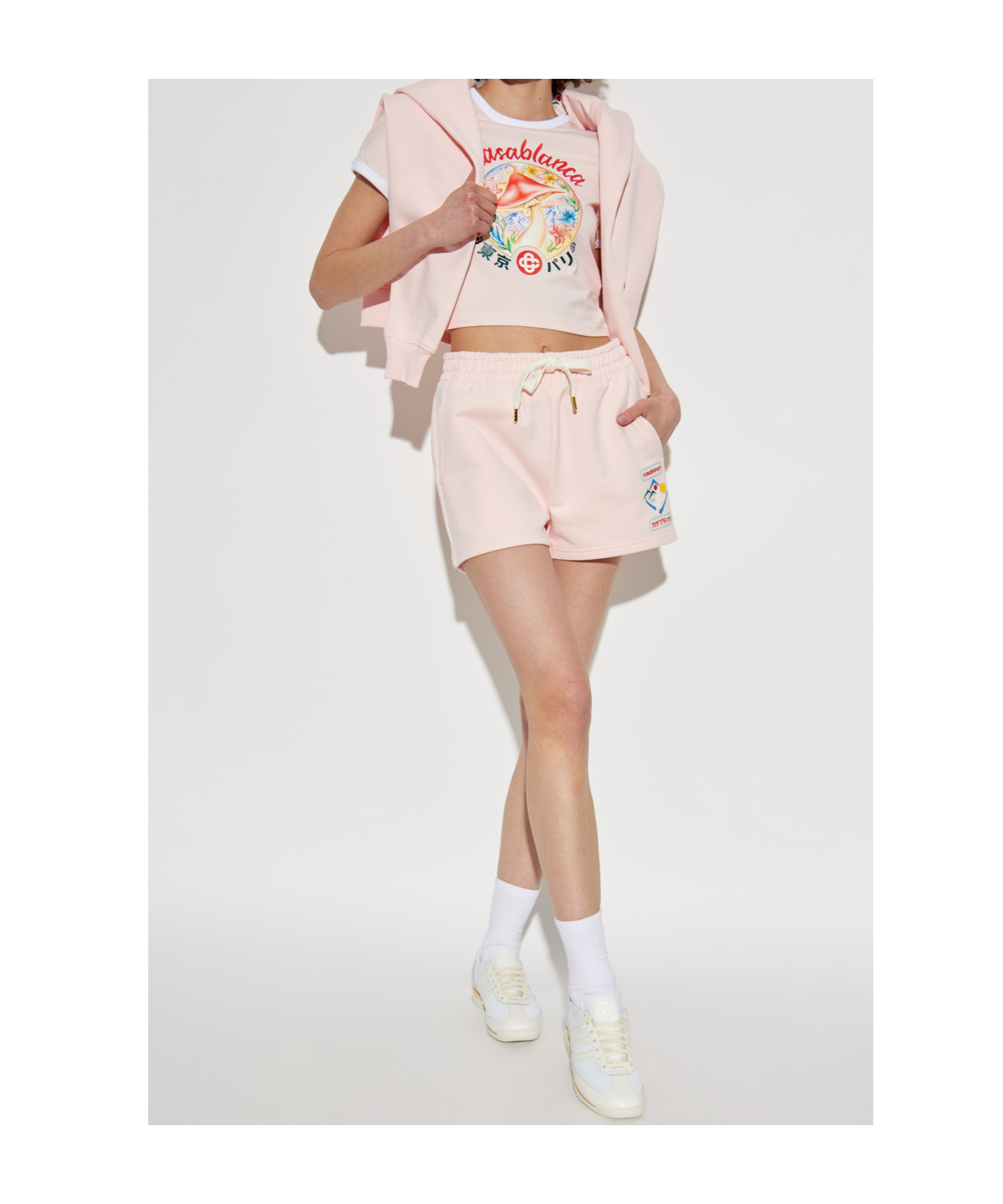 Casablanca Montaigne Logo-print Drawstring Shorts