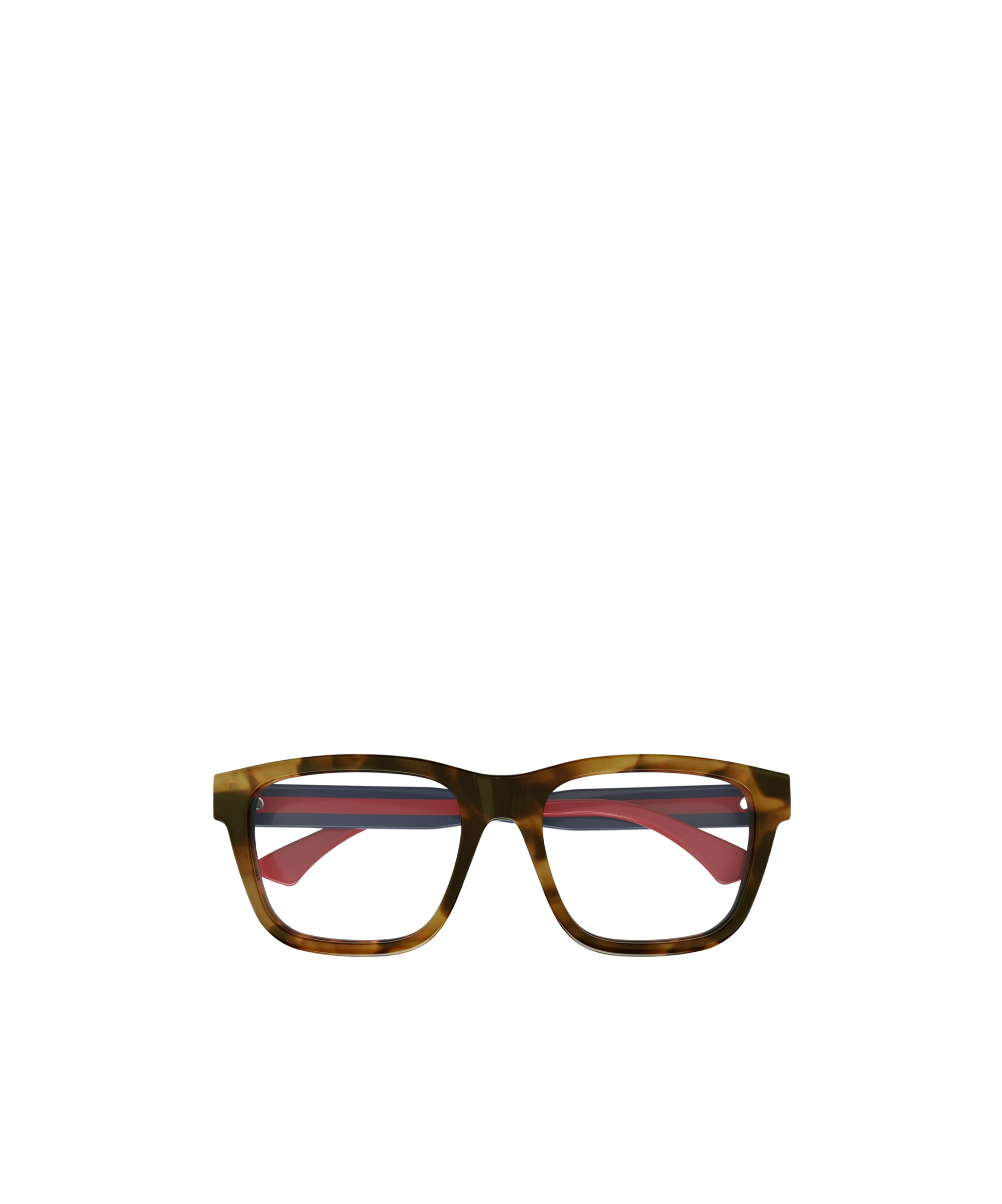 Gucci Tortoiseshell Rectangle-frame Glasses In Black