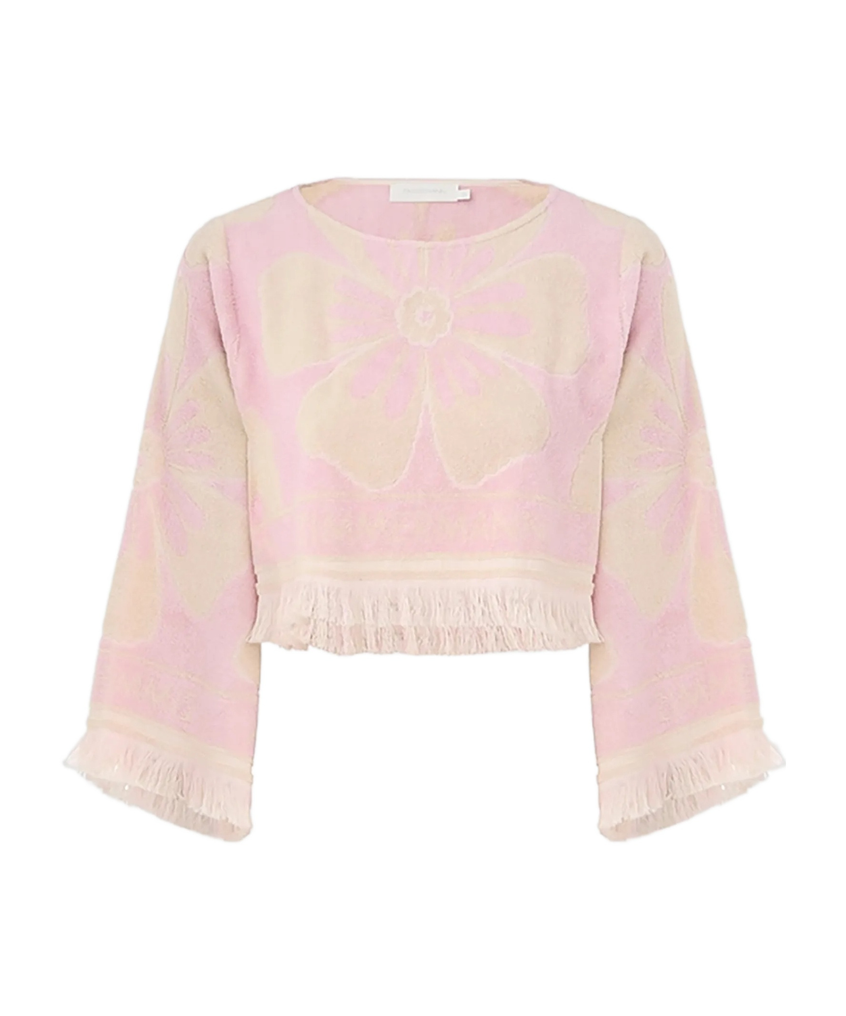 Shop Zimmermann Long-sleeved T-shirt In Pink