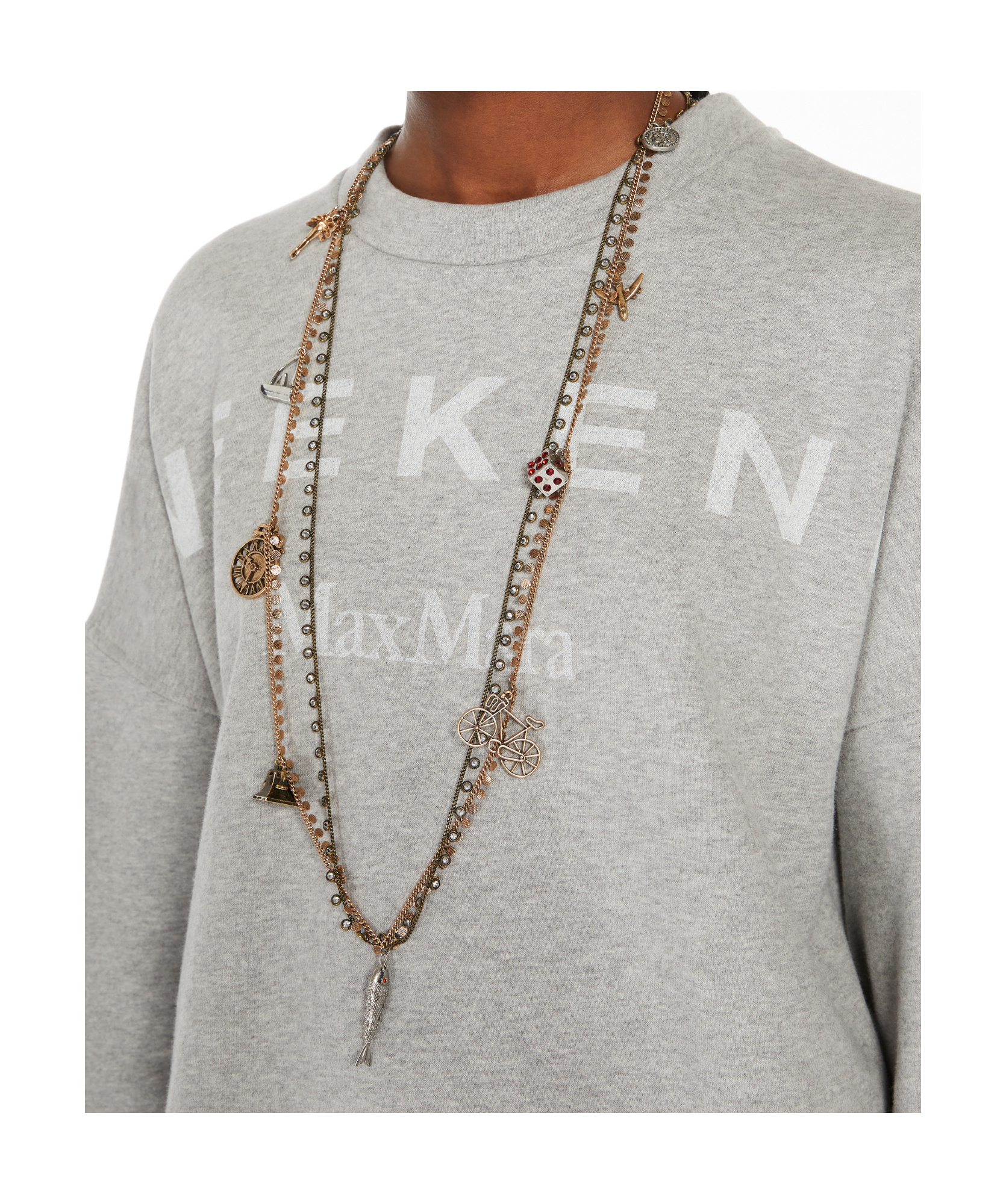 Weekend Max Mara Athenaeum Necklace With Charm In Gold