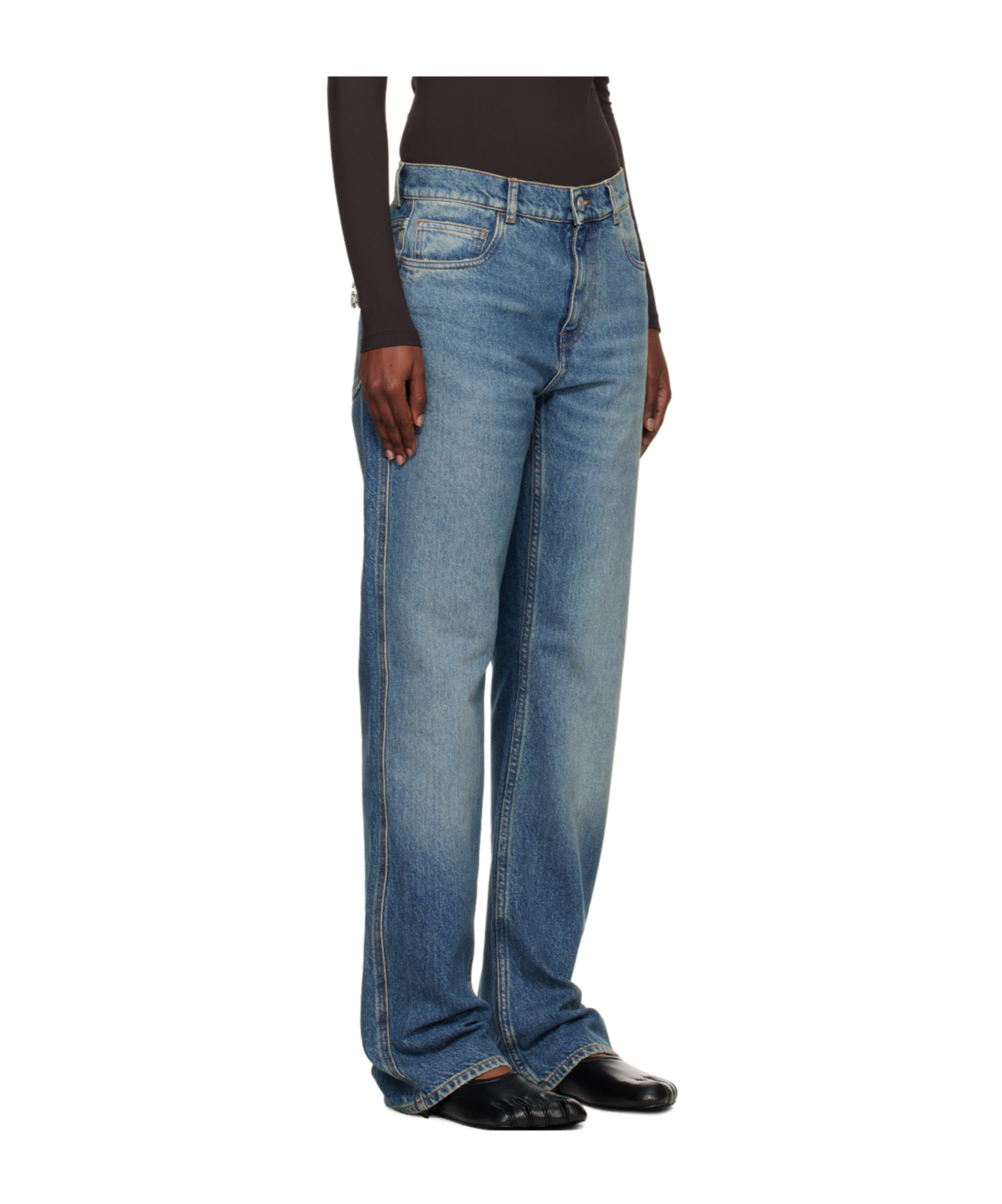 Coperni Five Pocket Jeans In Blue