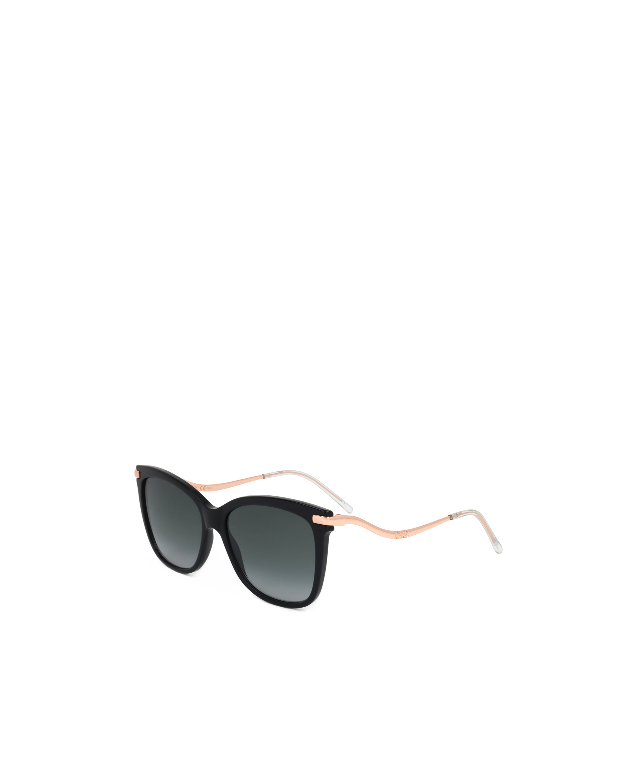 Jimmy Choo Eyewear Steff Cat-eye Frame Sunglasses In Black