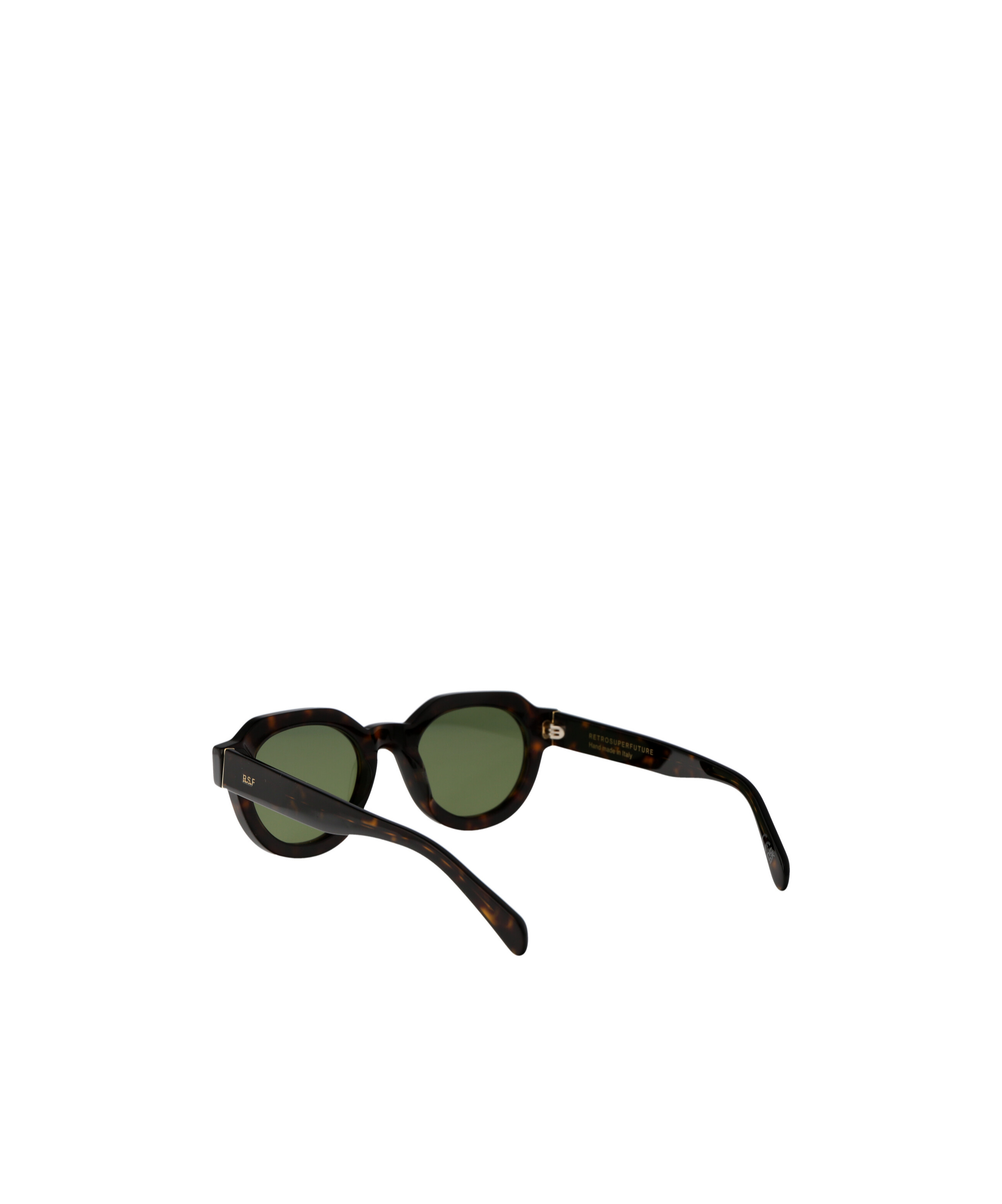 Retrosuperfuture Vostro Round Frame Sunglasses In Green