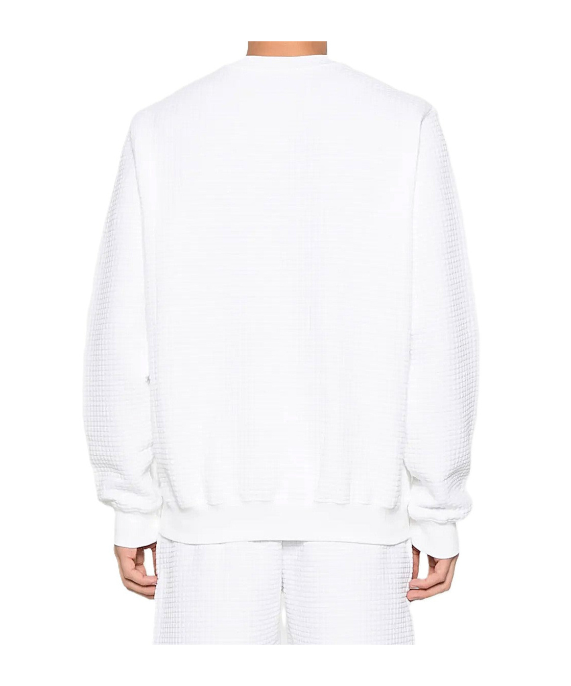 Casablanca Tennis Mascot Quilted Sweatshirt In Gray