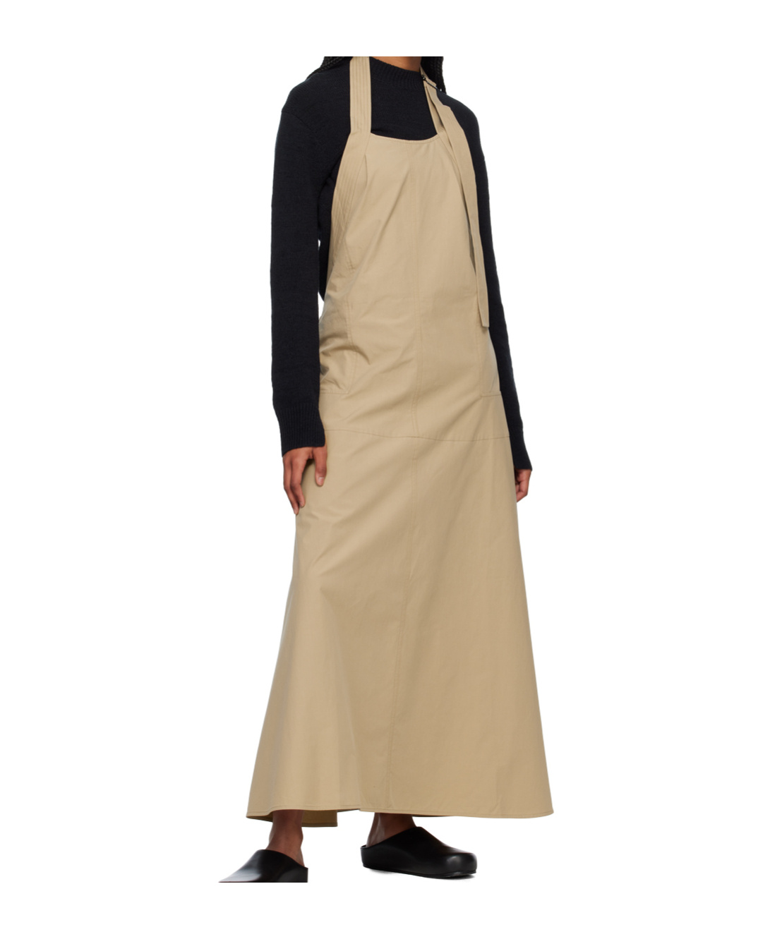 Studio Nicholson Beige Cuenca Maxi Dress In Brown