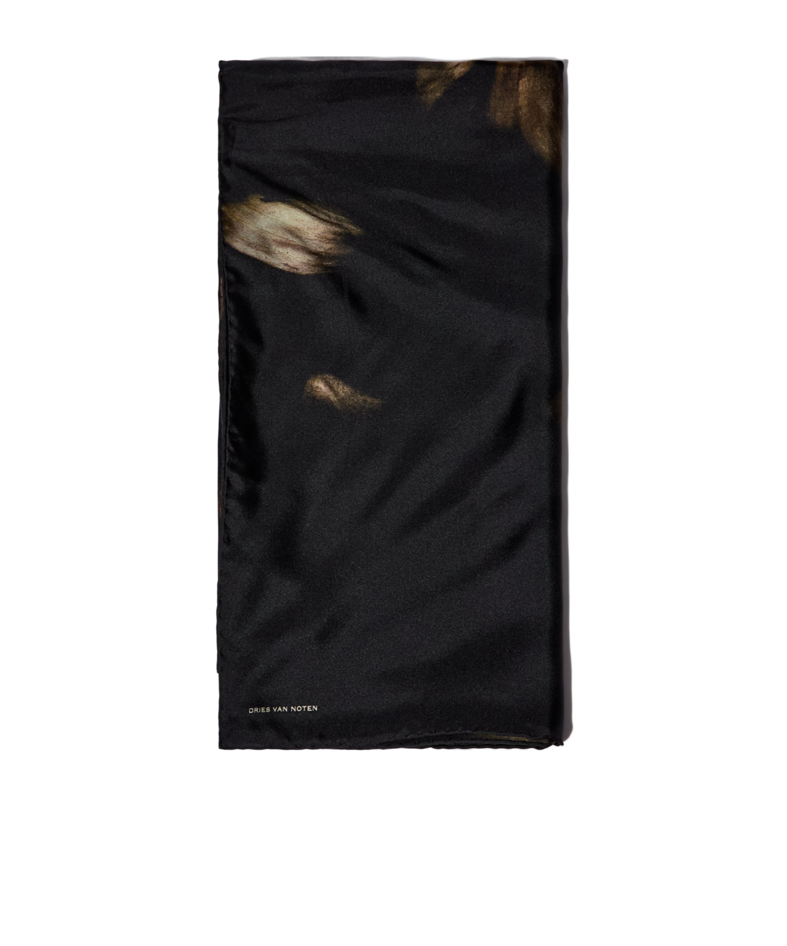 Dries Van Noten Printed Scarf In Black