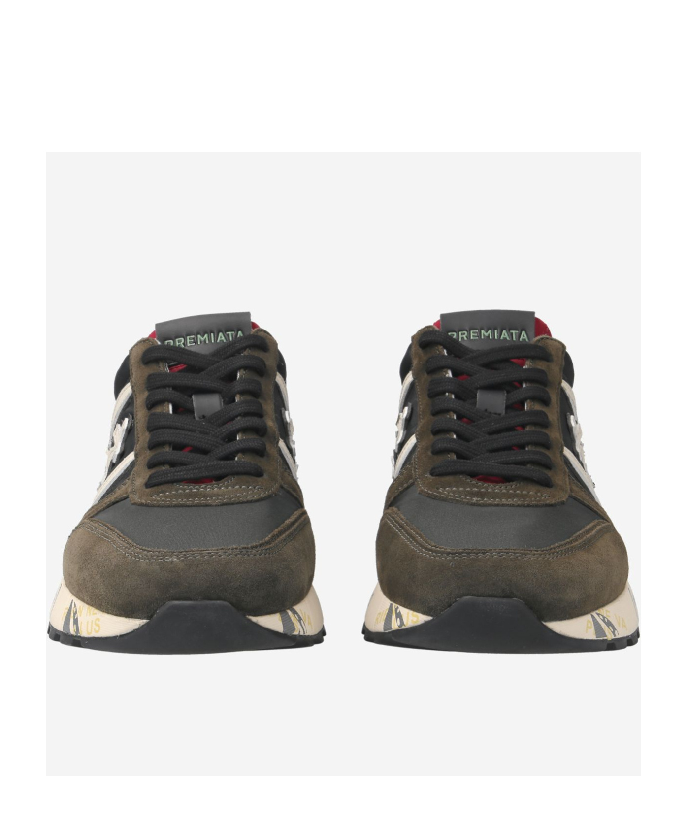 Premiata Logo Sneakers In Black