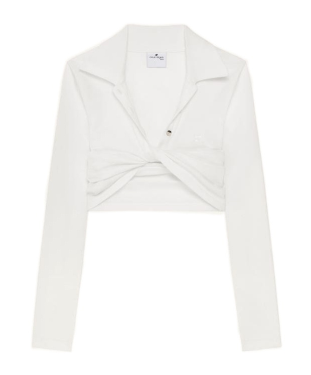 Courrèges Hemd Mit Twist-detail In White