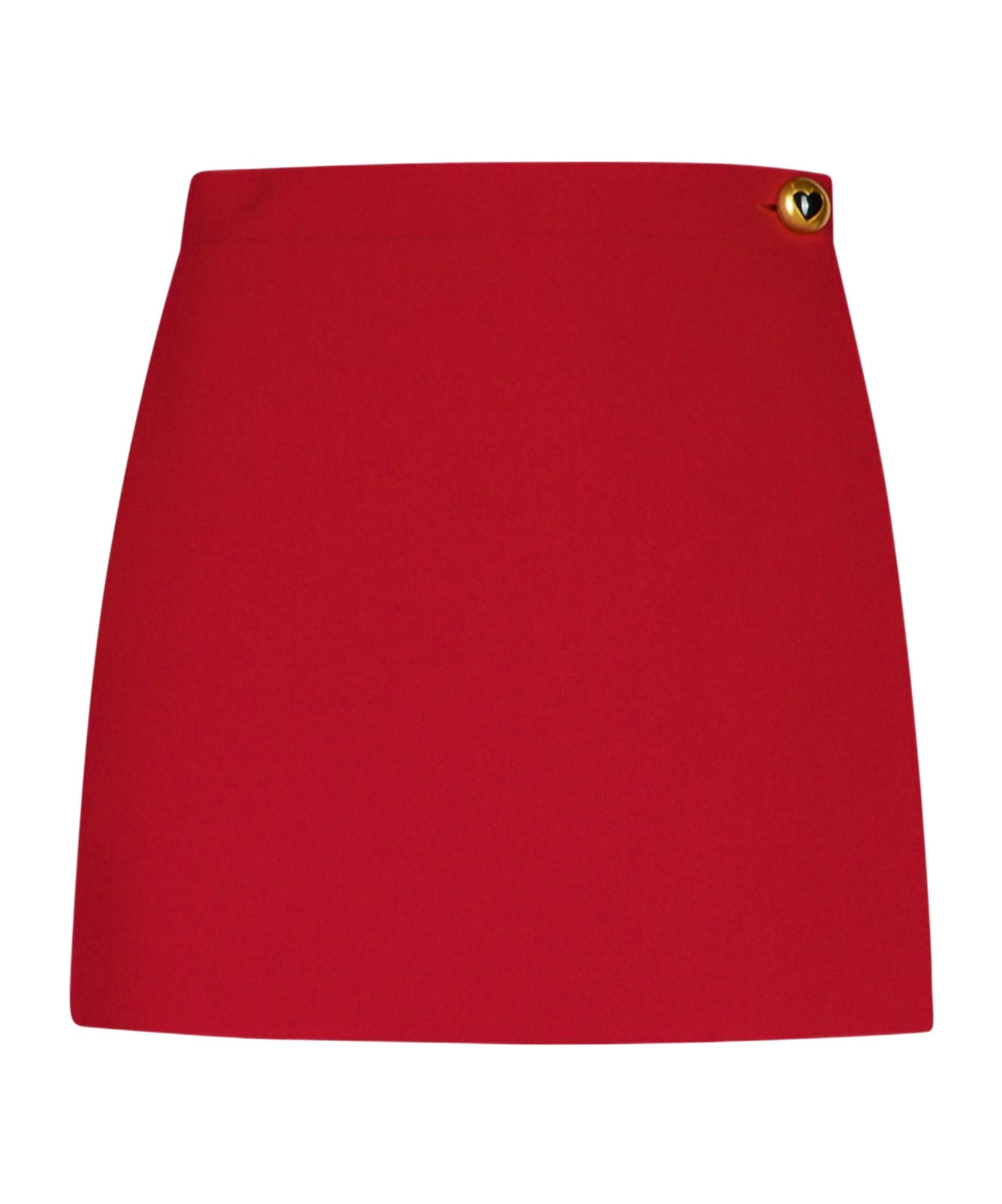 Moschino Tailored High-waisted Shorts Asymmetrical Front In Red