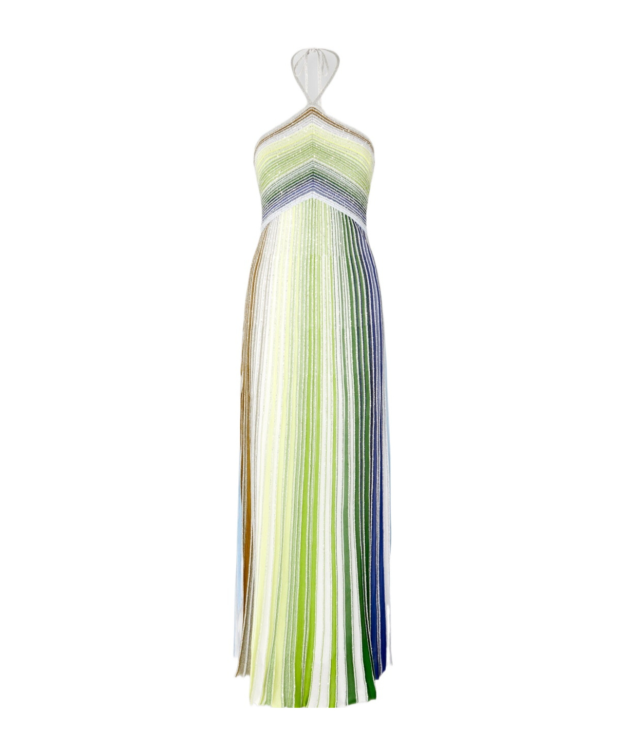 Shop Missoni Striped Maxi Dress In Multicolor
