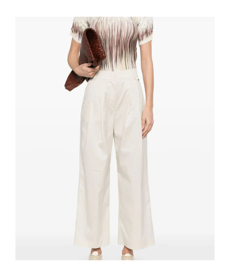 Herno Pleat-detailing Trousers In White