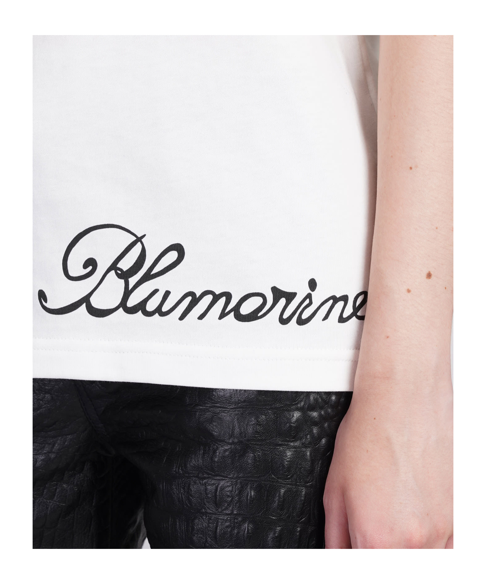 Blumarine Logo-print T-shirt In White