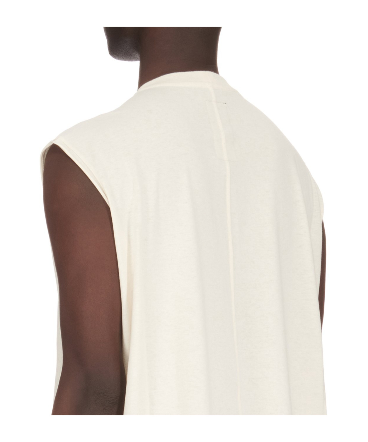 Rick Owens Tarp T Cotton Tank Top In White