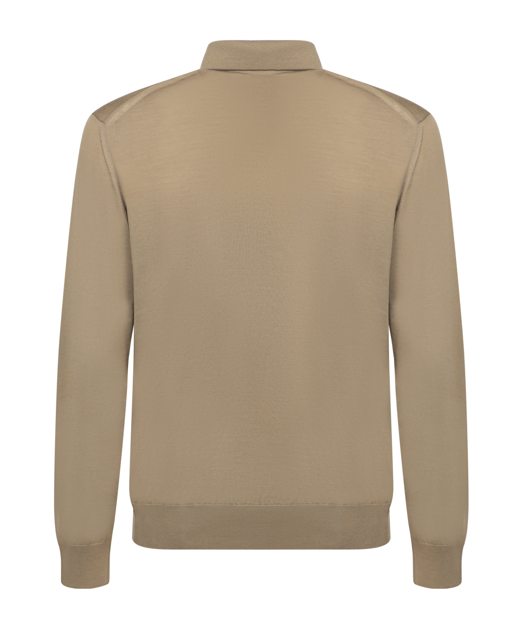 Shop Zegna Wool Polo Shirt In Nude