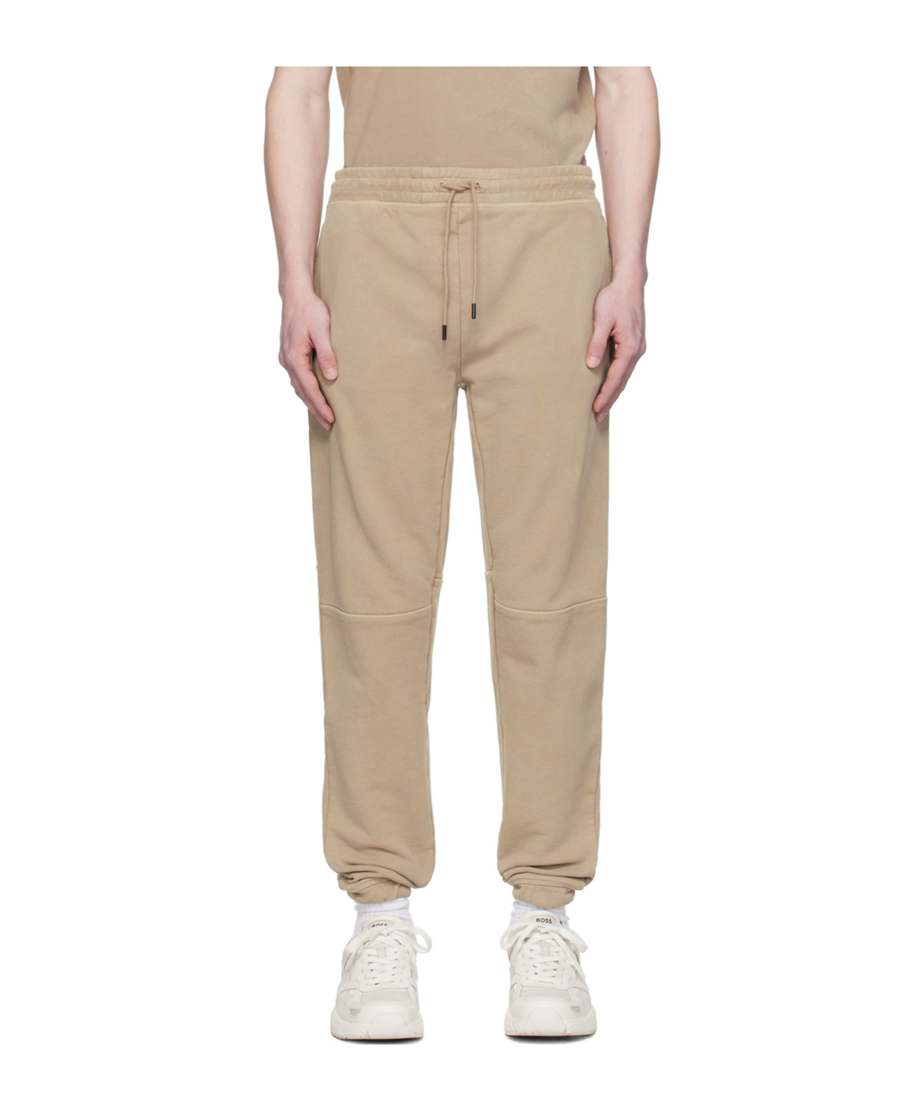 Hugo Boss Drawstring Sweatpants In Nude