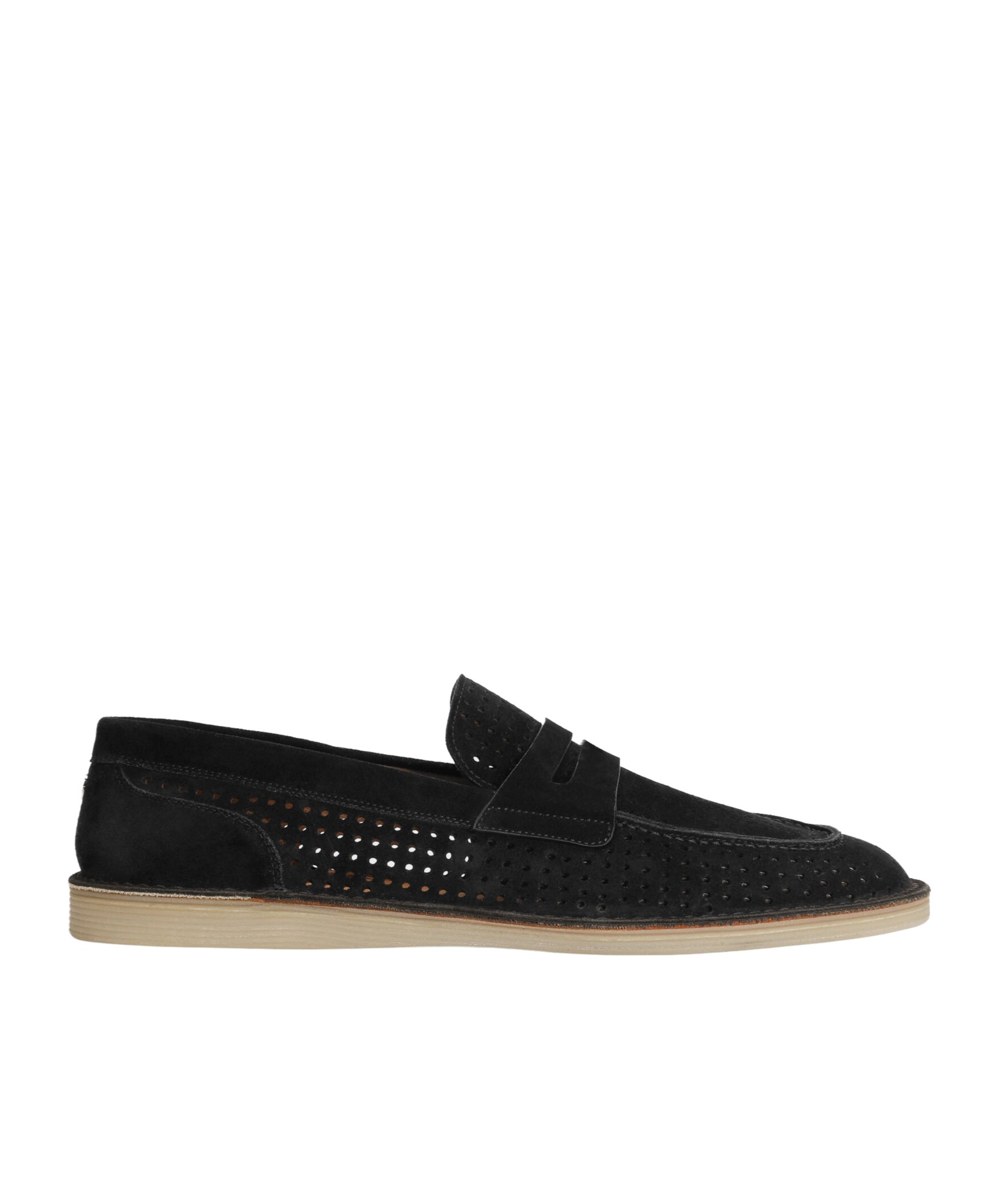 Dolce & Gabbana 'florio' Black Loafers With Logo Detail On The Rear And Penny Slot In Black