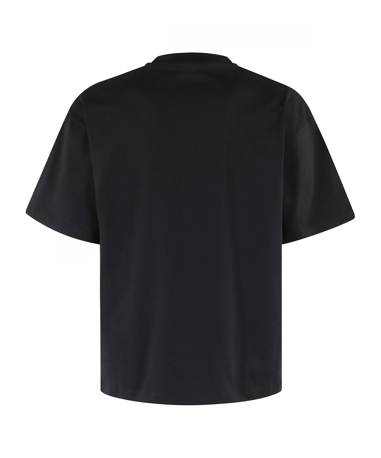 A Paper Kid T-shirt Velvet Logo Nera In Black