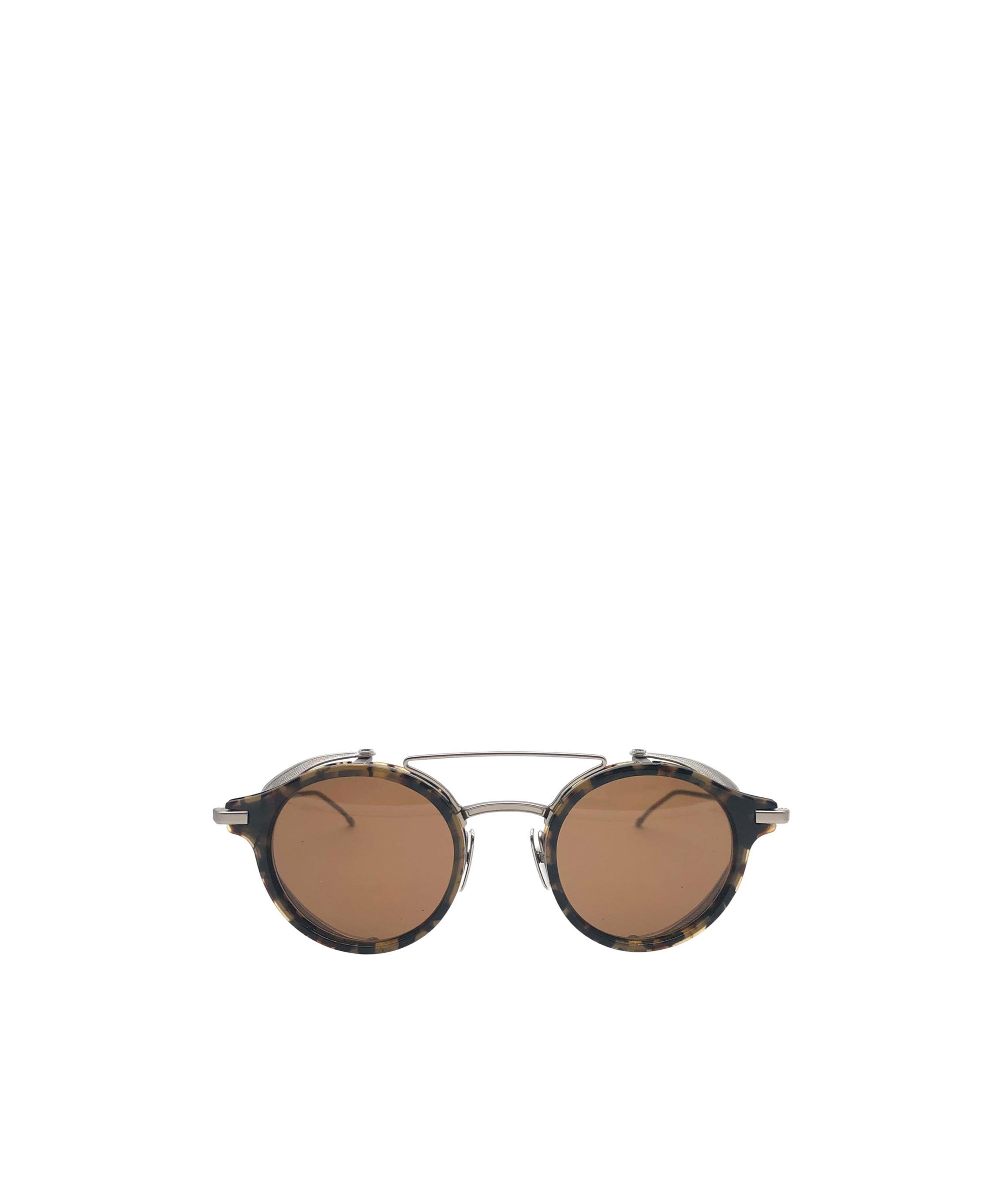 Thom Browne Full Frame Printed Sunglasses In Brown