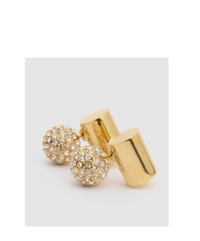 JACQUEMUS CRYSTAL EARRINGS