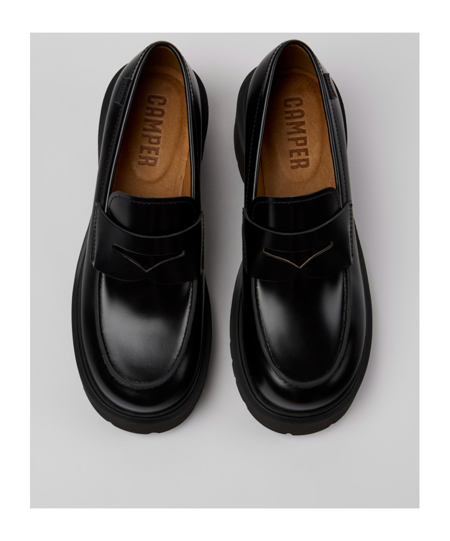 Camper Slip-on Loafer Shoes In Black