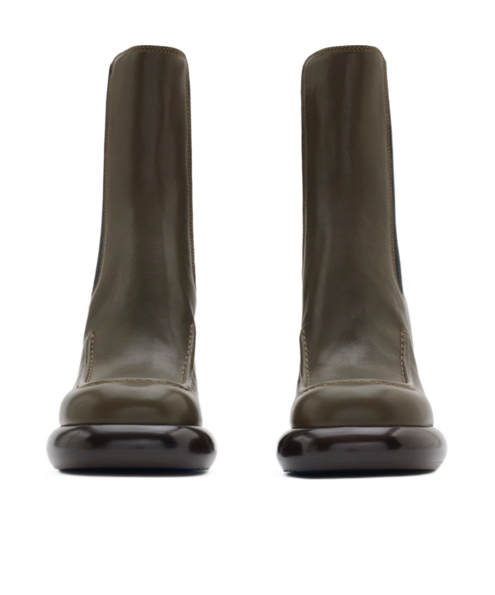 Burberry 95mm Wedge Chelsea Boots In Black