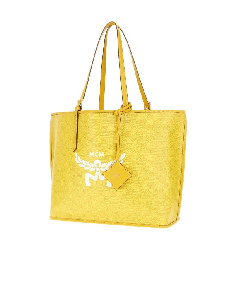 Mcm Printed Canvas Shopping Bag