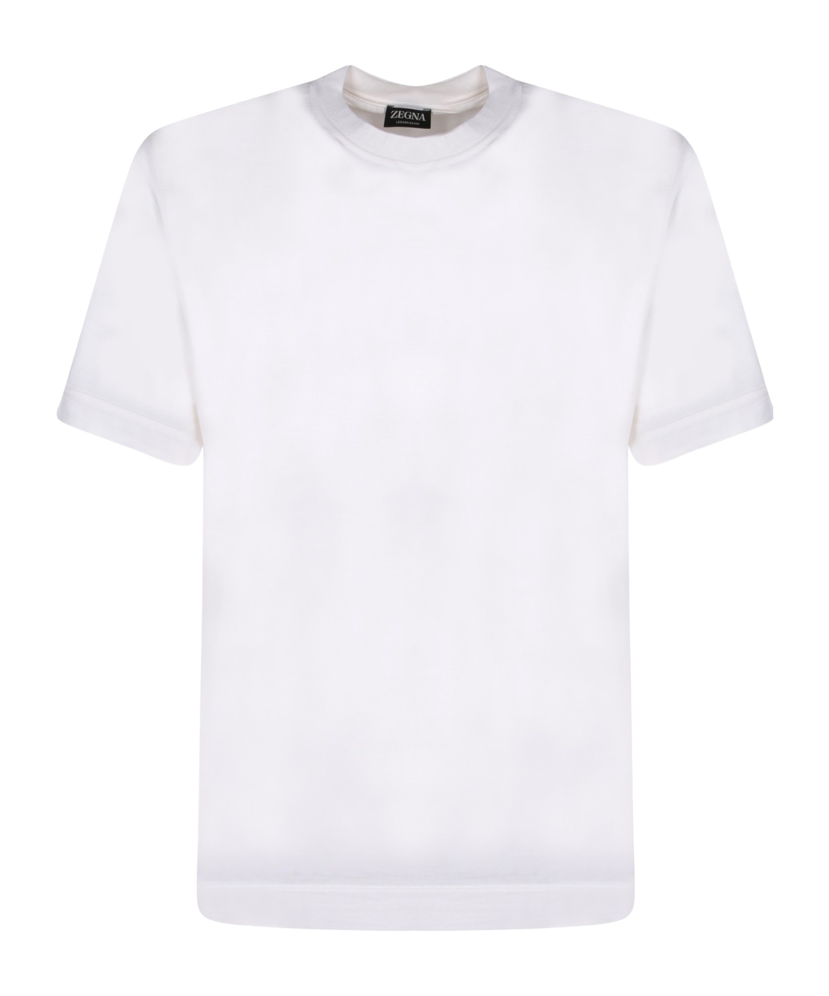 Zegna Ermenegildo  Crewneck Straight Hem T-shirt In White