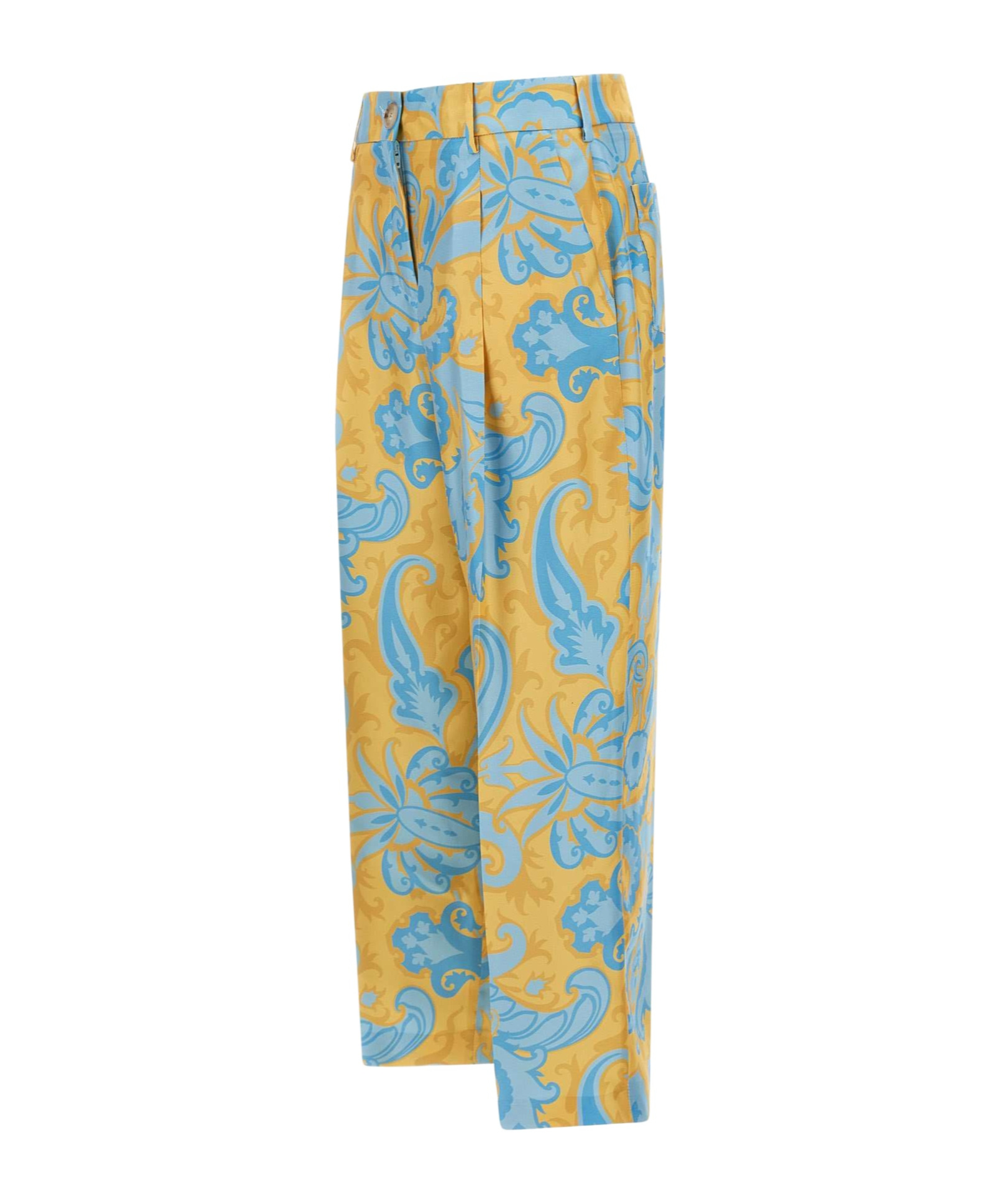 Etro Belt-loop Casual Pants In Blue