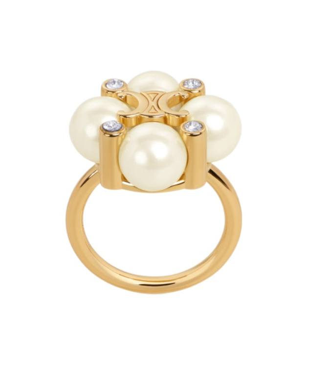 Celine Hoop Ring In Yellow