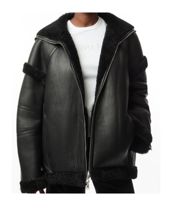 Helmut Lang Women's Apex Teddy Jacket Black In Black