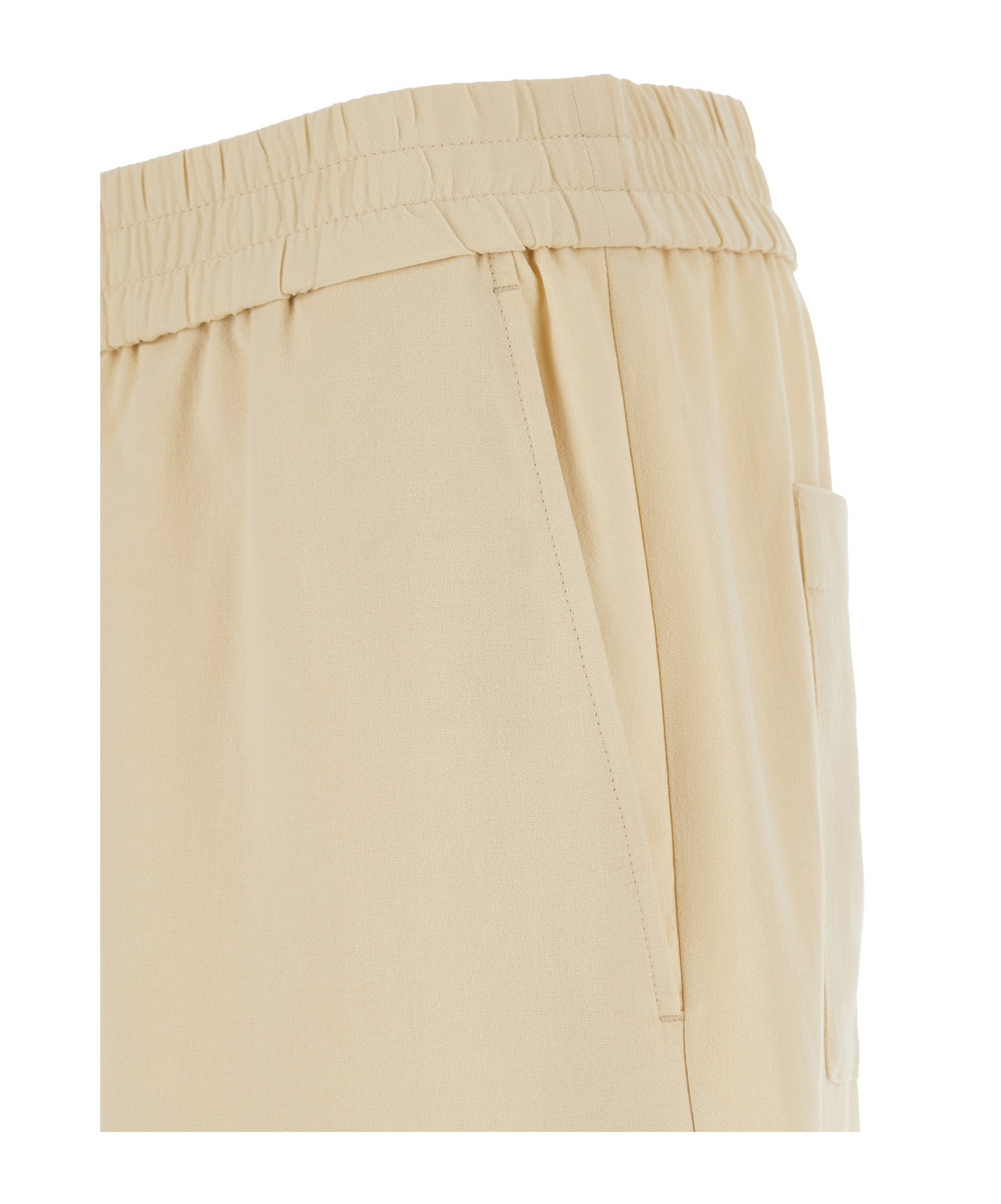 Ami Alexandre Mattiussi Elasticated Waist Bermuda In Nude