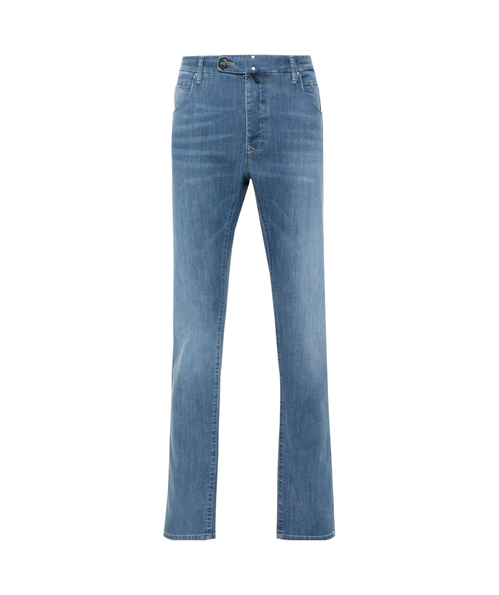 Incotex Special Rivet Detail Trousers In Blue