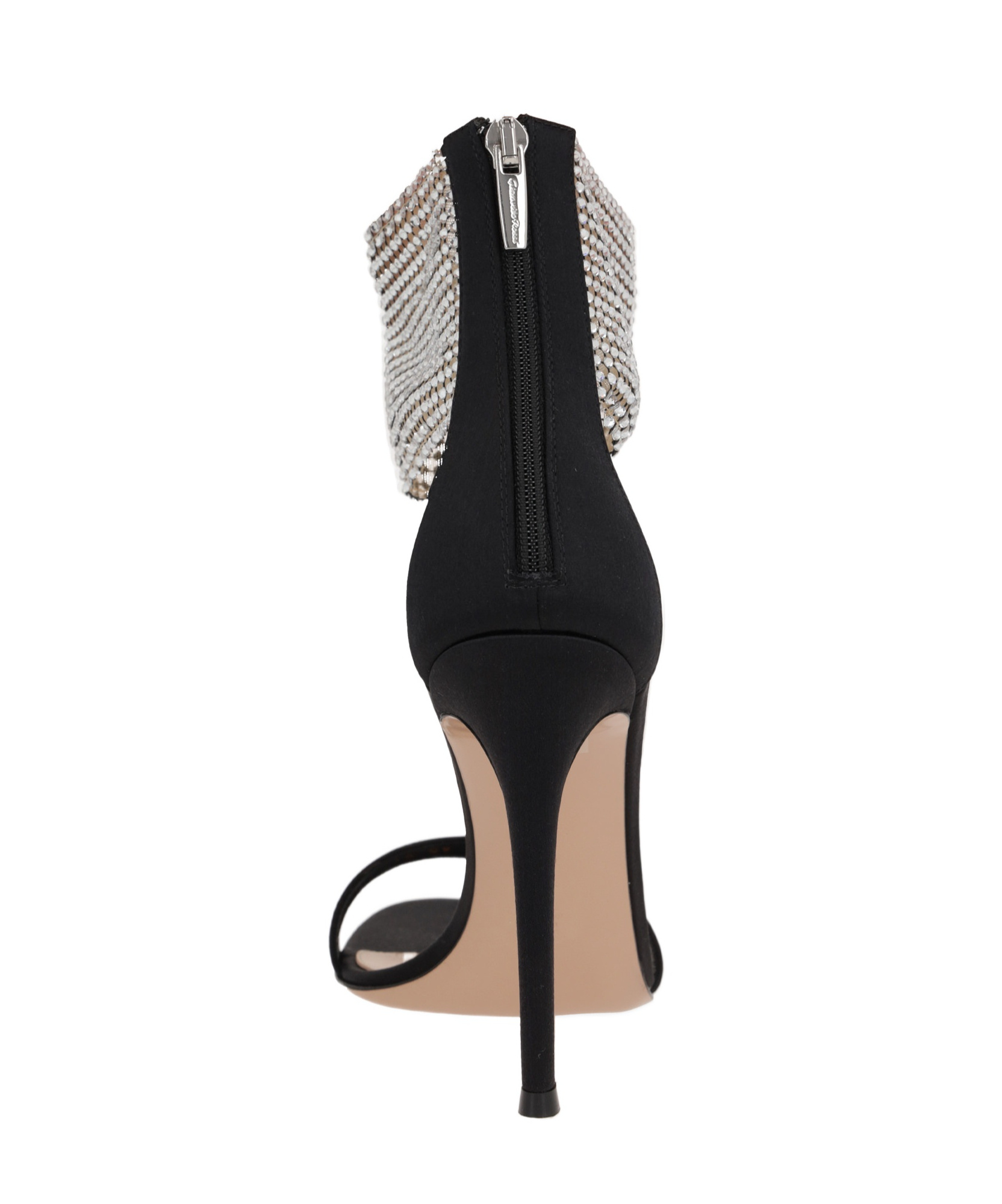 Gianvito Rossi 105 Crystal Embellished Sandals In Black