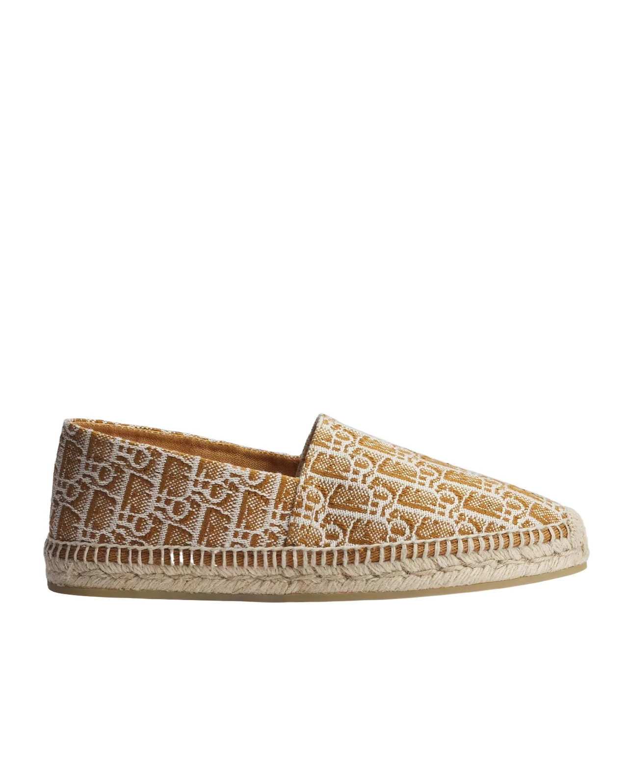 Dior Siroco Espadrille In Cognac And White